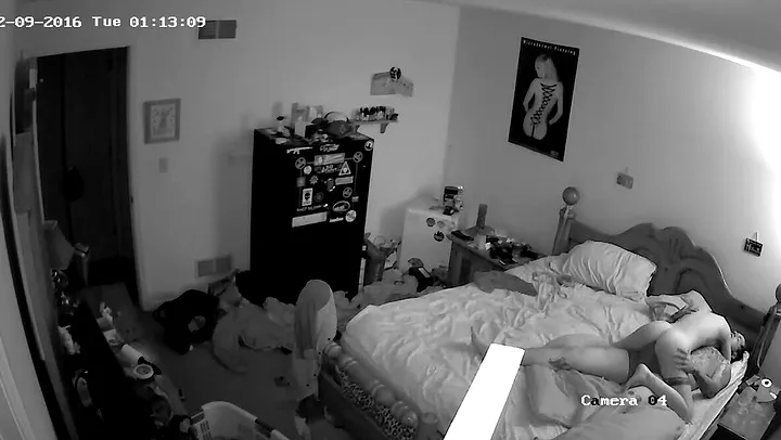 Hot Couple fucking in Bedroom HACKING CAM